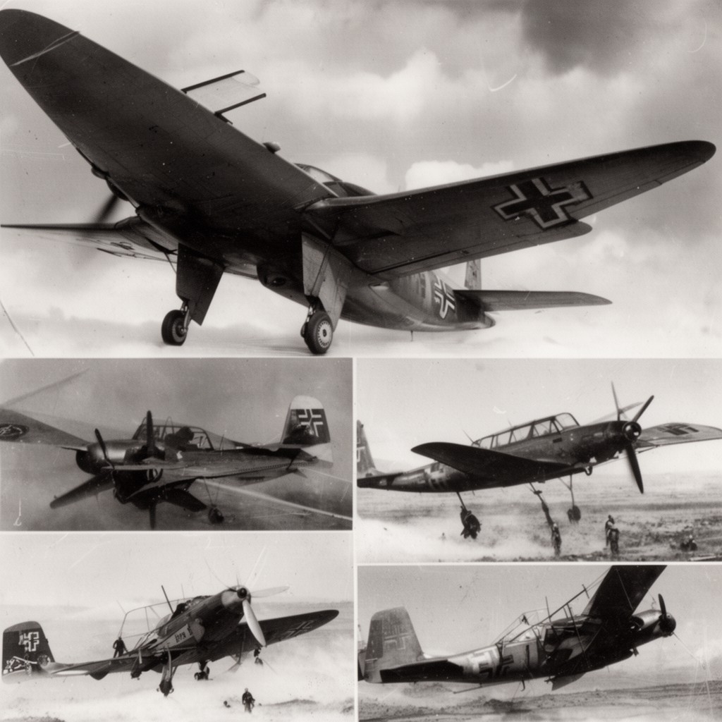 AI-generated illustration of Slovak Air Force (WWII)