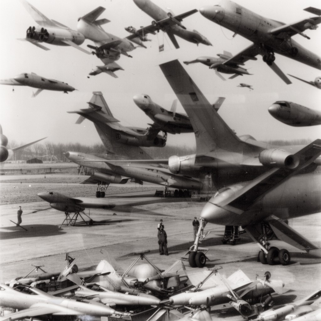 AI-generated illustration of Long-Range Aviation