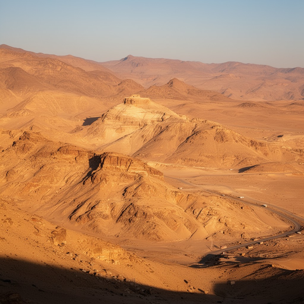 AI-generated illustration of Sinai Peninsula
