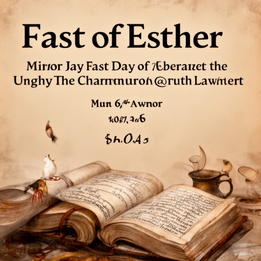 AI-generated illustration of Fast of Esther