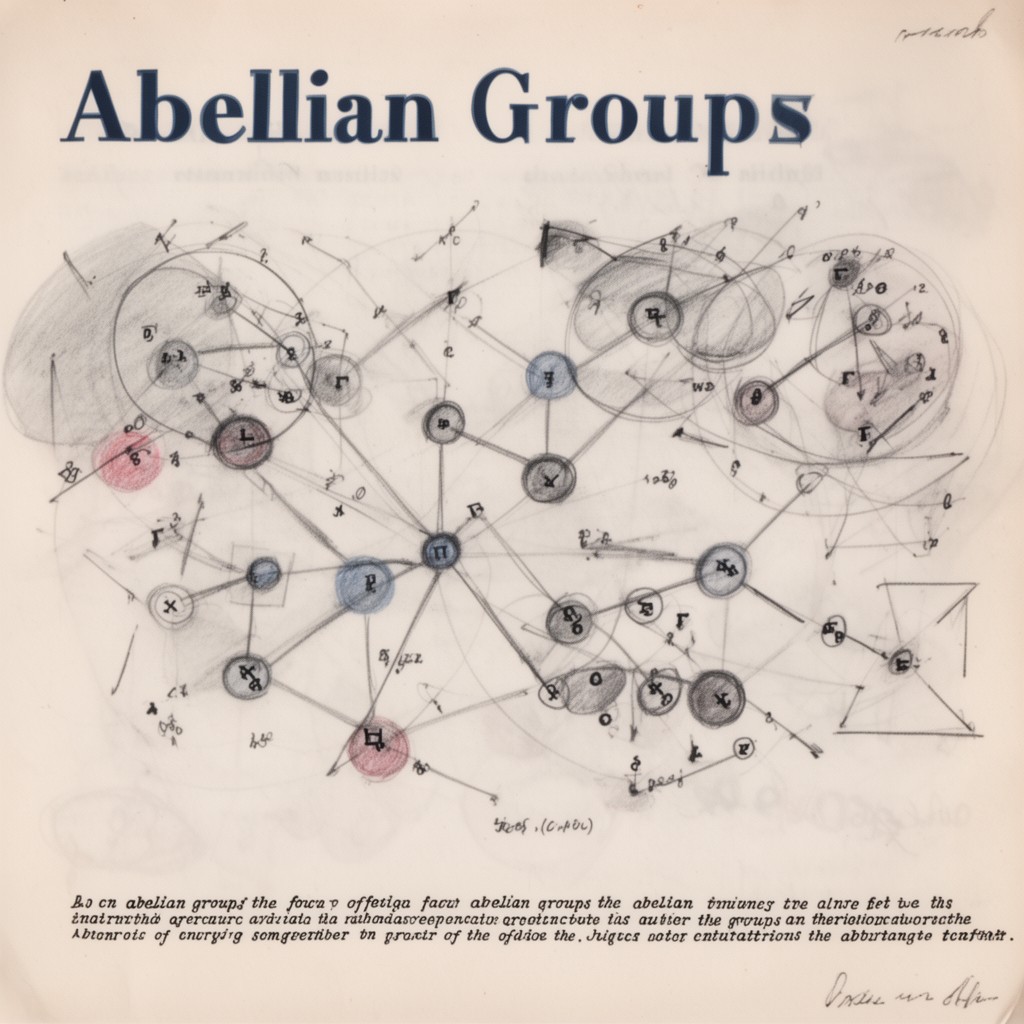 AI-generated illustration of Abelian groups