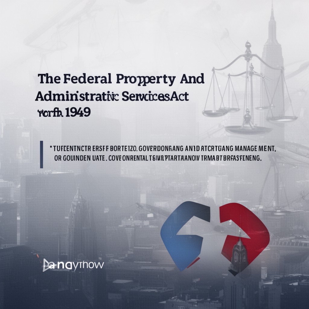 AI-generated illustration of Federal Property and Administrative Services Act of 1949
