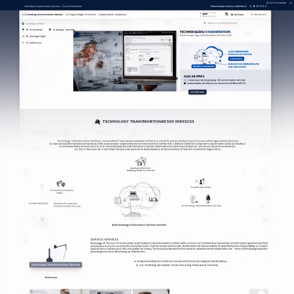 AI-generated illustration of Technology Transformation Services