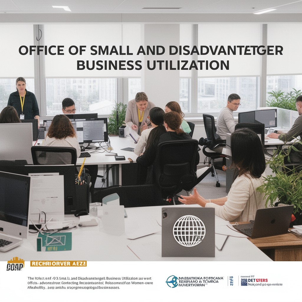AI-generated illustration of Office of Small and Disadvantaged Business Utilization