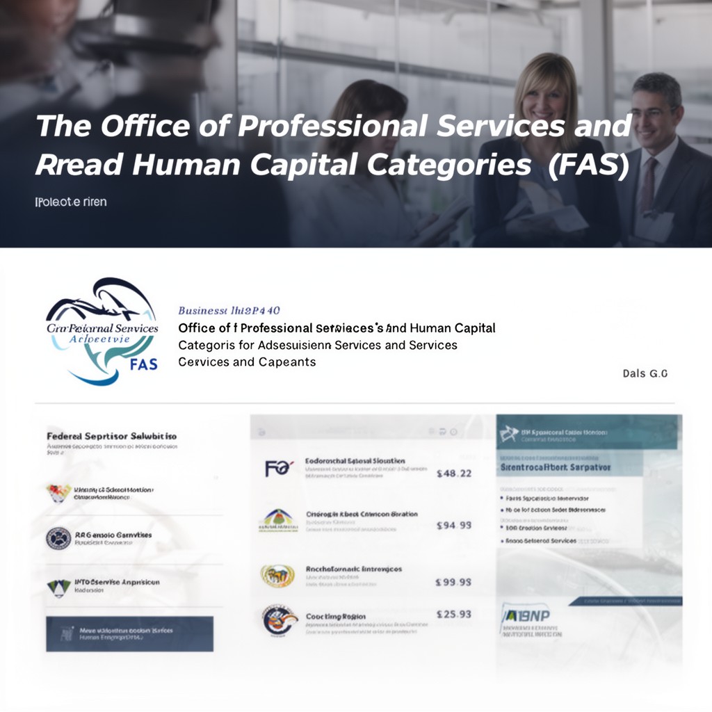 AI-generated illustration of Office of Professional Services and Human Capital Categories (FAS)