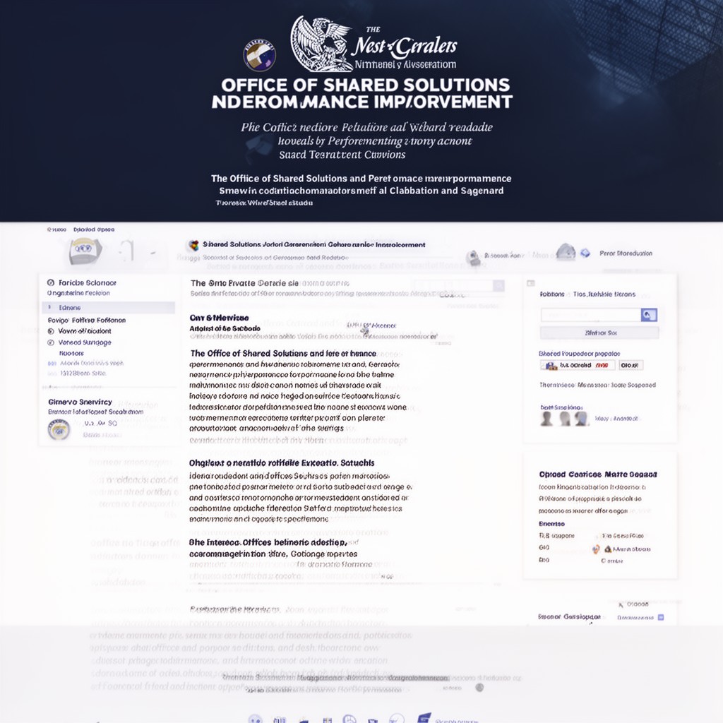 AI-generated illustration of Office of Shared Solutions and Performance Improvement