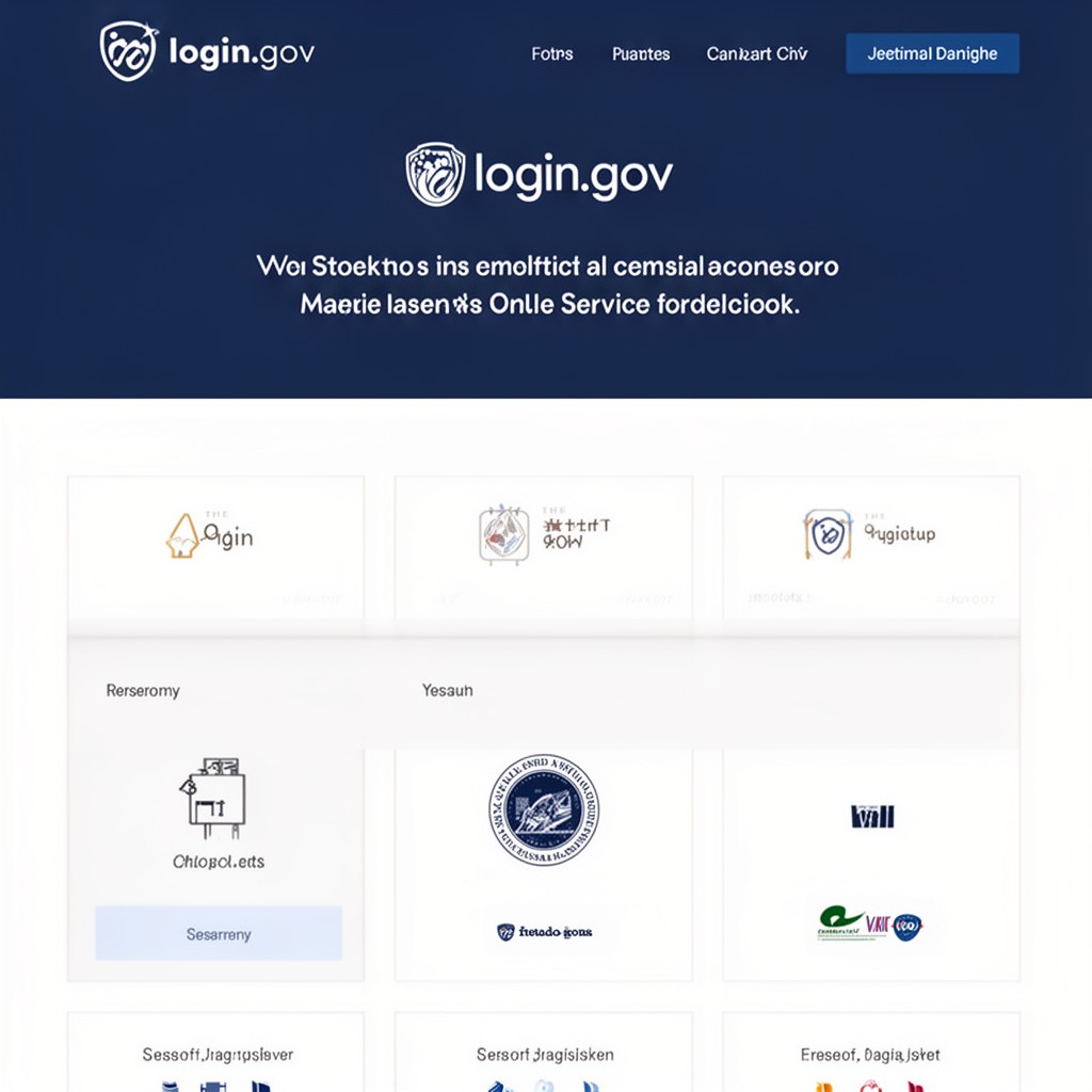 AI-generated illustration of Login.gov program