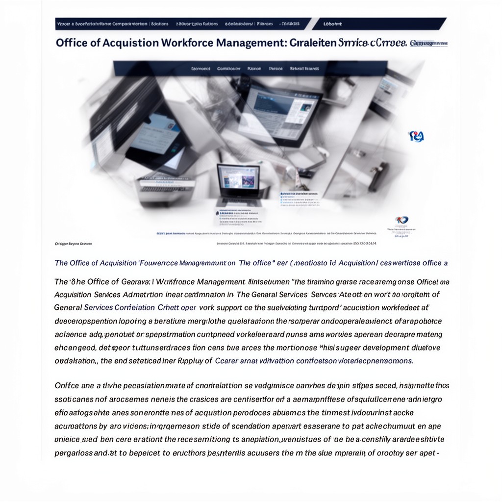 AI-generated illustration of Office of Acquisition Workforce Management