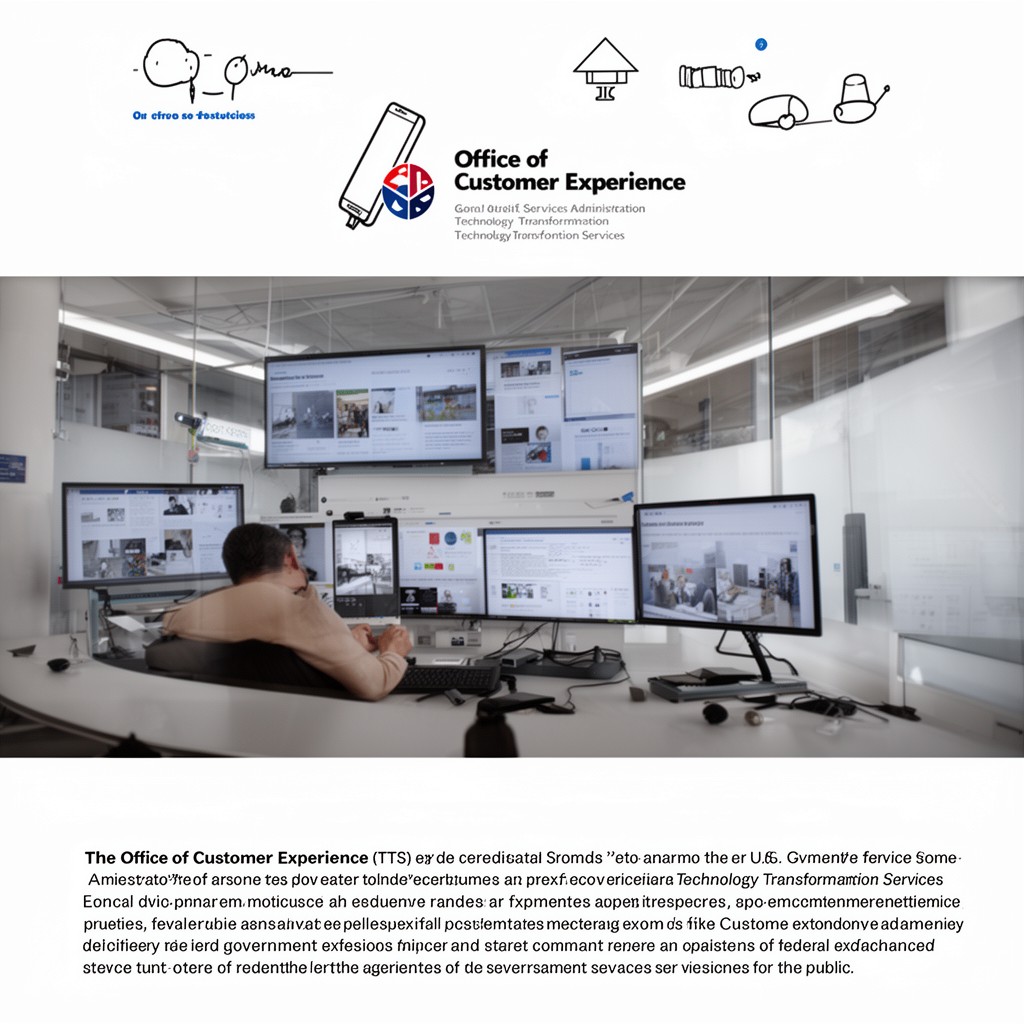 AI-generated illustration of Office of Customer Experience (TTS)