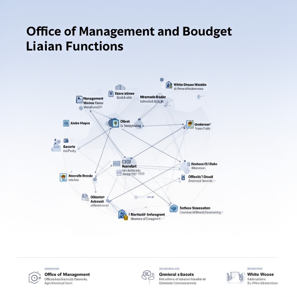 AI-generated illustration of Office of Management and Budget liaison functions