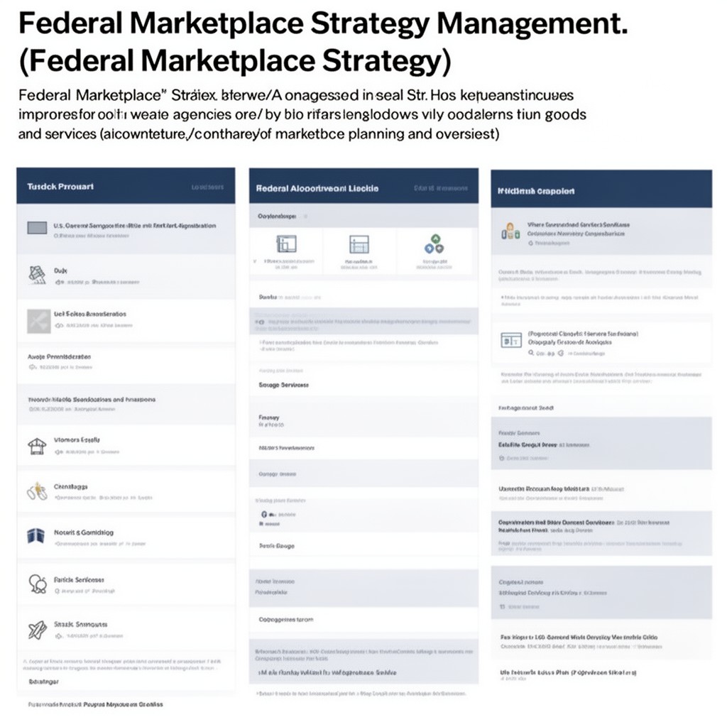 AI-generated illustration of Federal Marketplace Strategy management