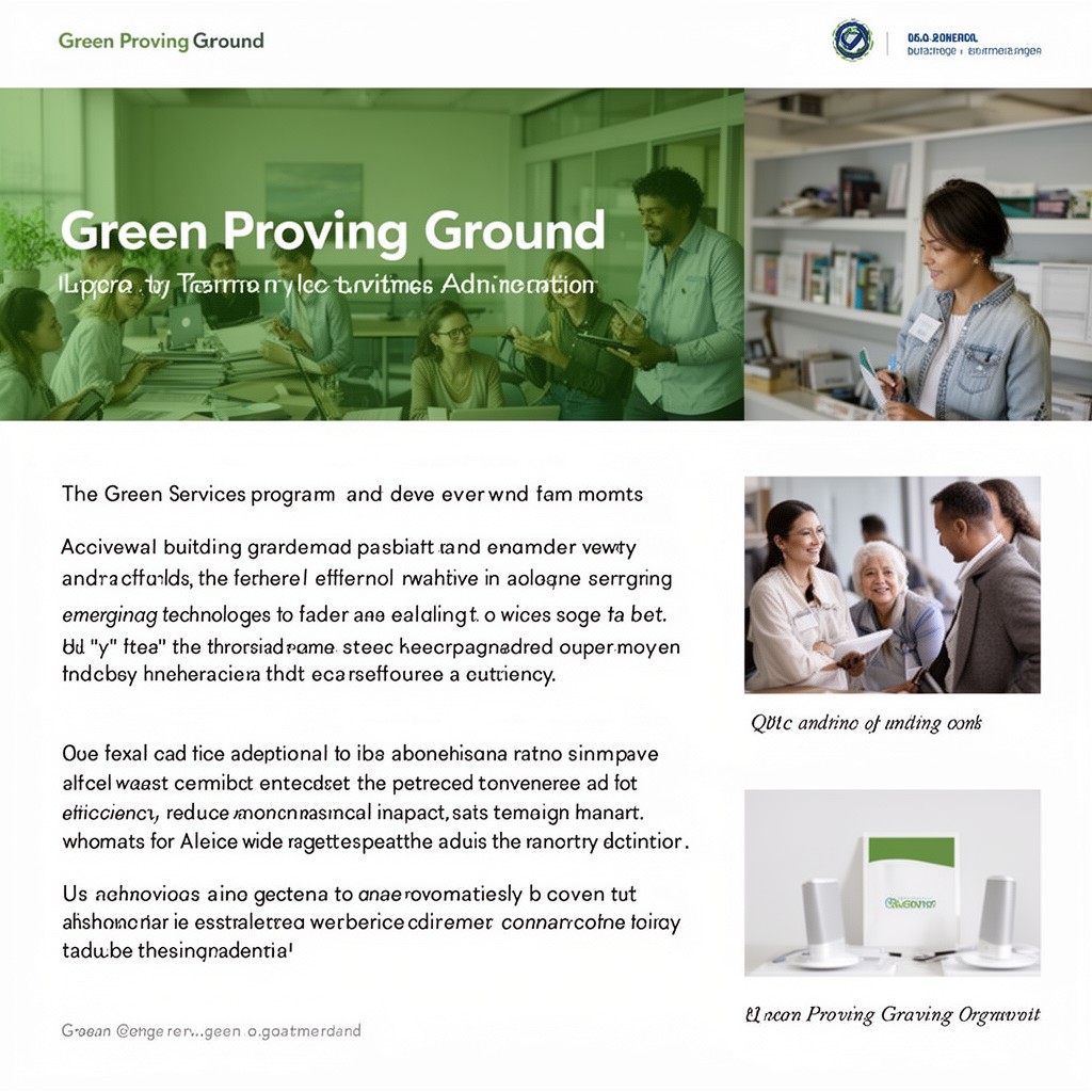 AI-generated illustration of Green Proving Ground program