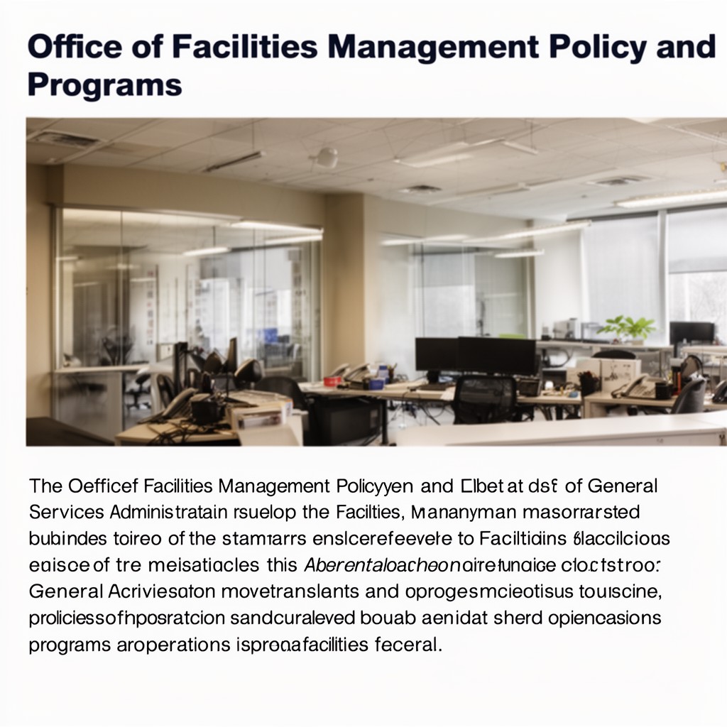 AI-generated illustration of Office of Facilities Management Policy and Programs