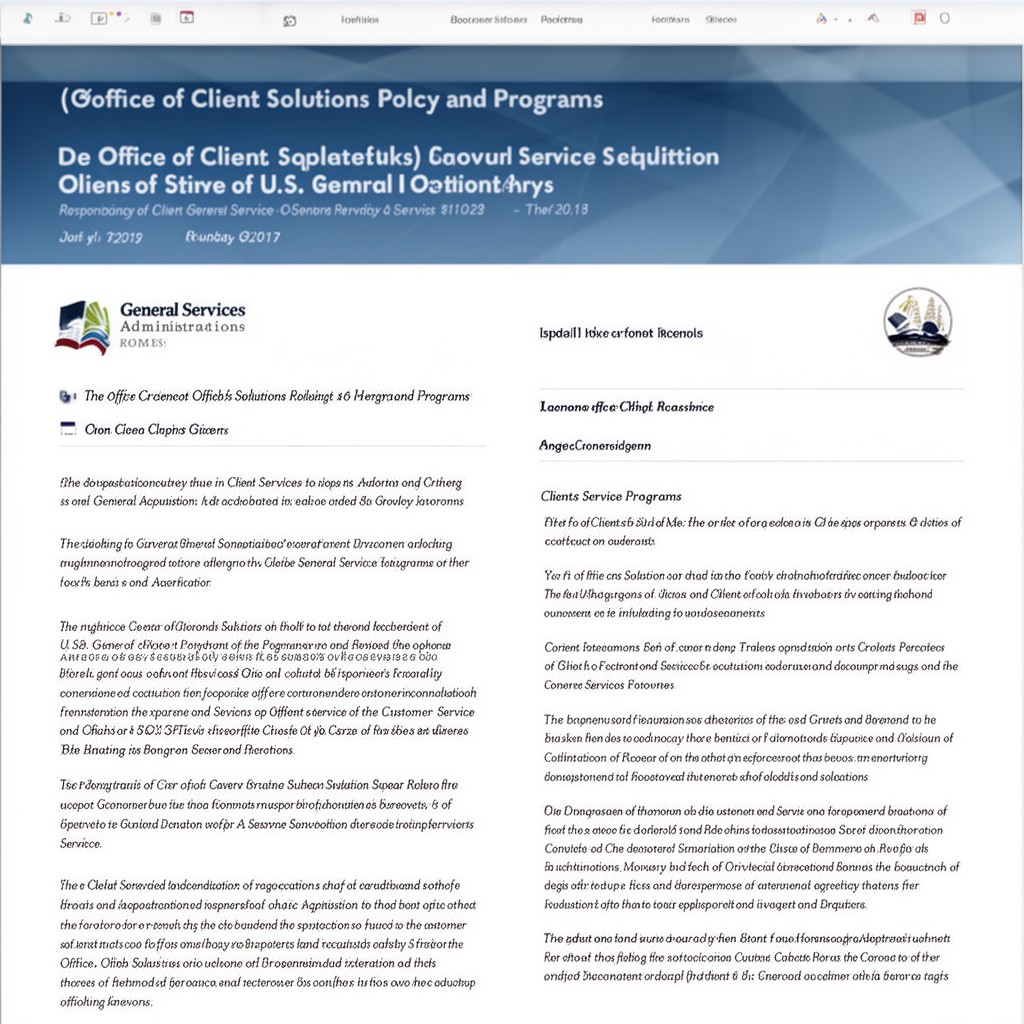 AI-generated illustration of Office of Client Solutions Policy and Programs
