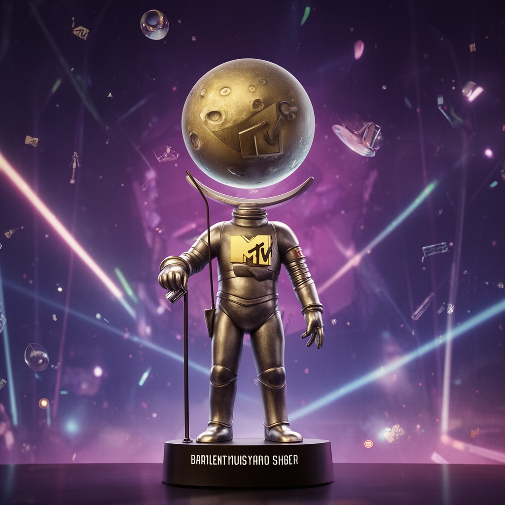 AI-generated illustration of MTV Moon Person