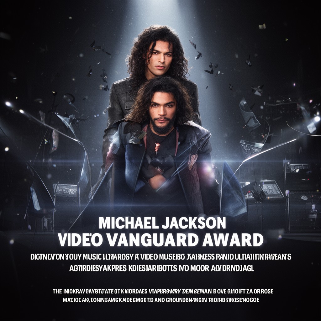 AI-generated illustration of Michael Jackson Video Vanguard Award