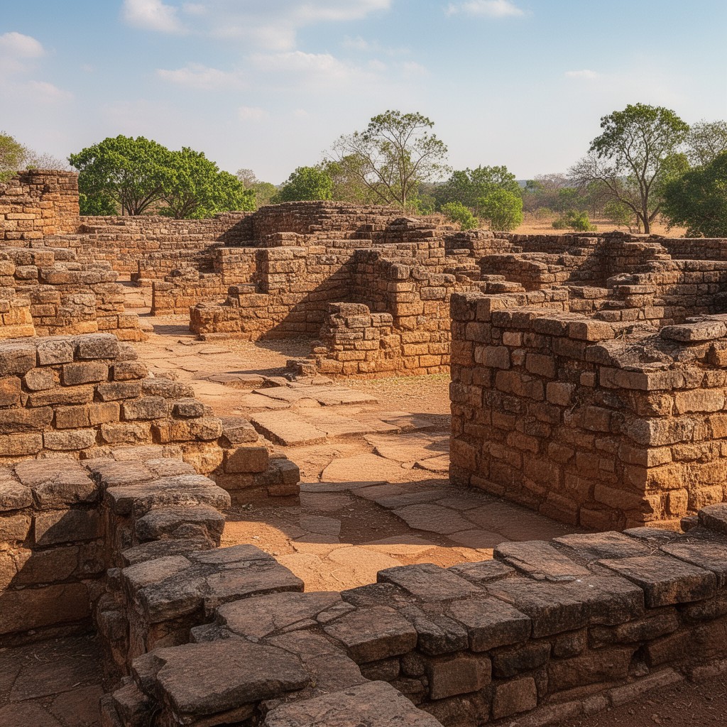 AI-generated illustration of Khami Ruins