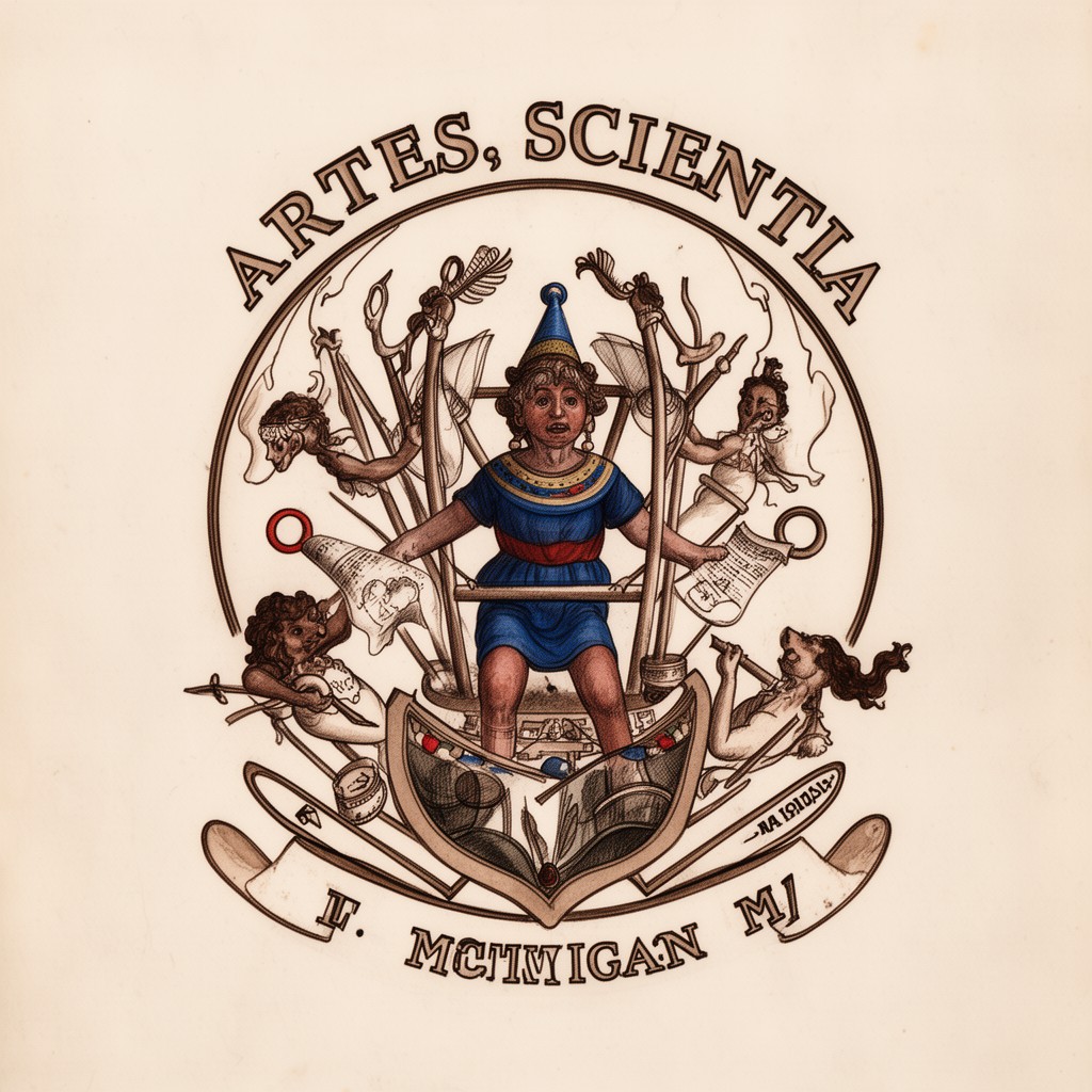 AI-generated illustration of Artes, Scientia, Veritas