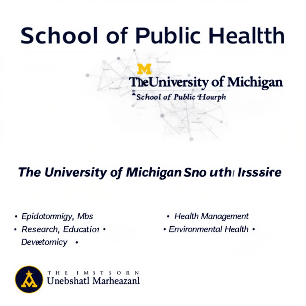 AI-generated illustration of School of Public Health
