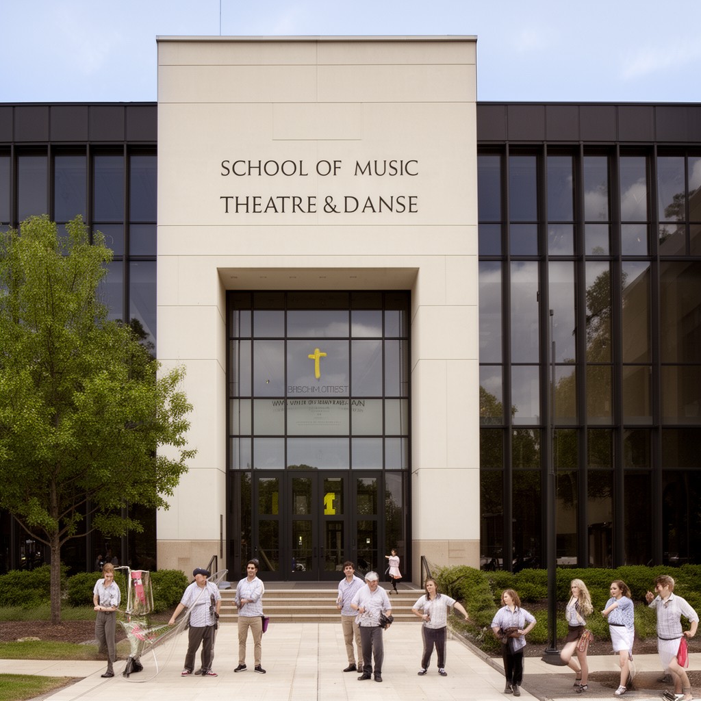 AI-generated illustration of School of Music, Theatre & Dance