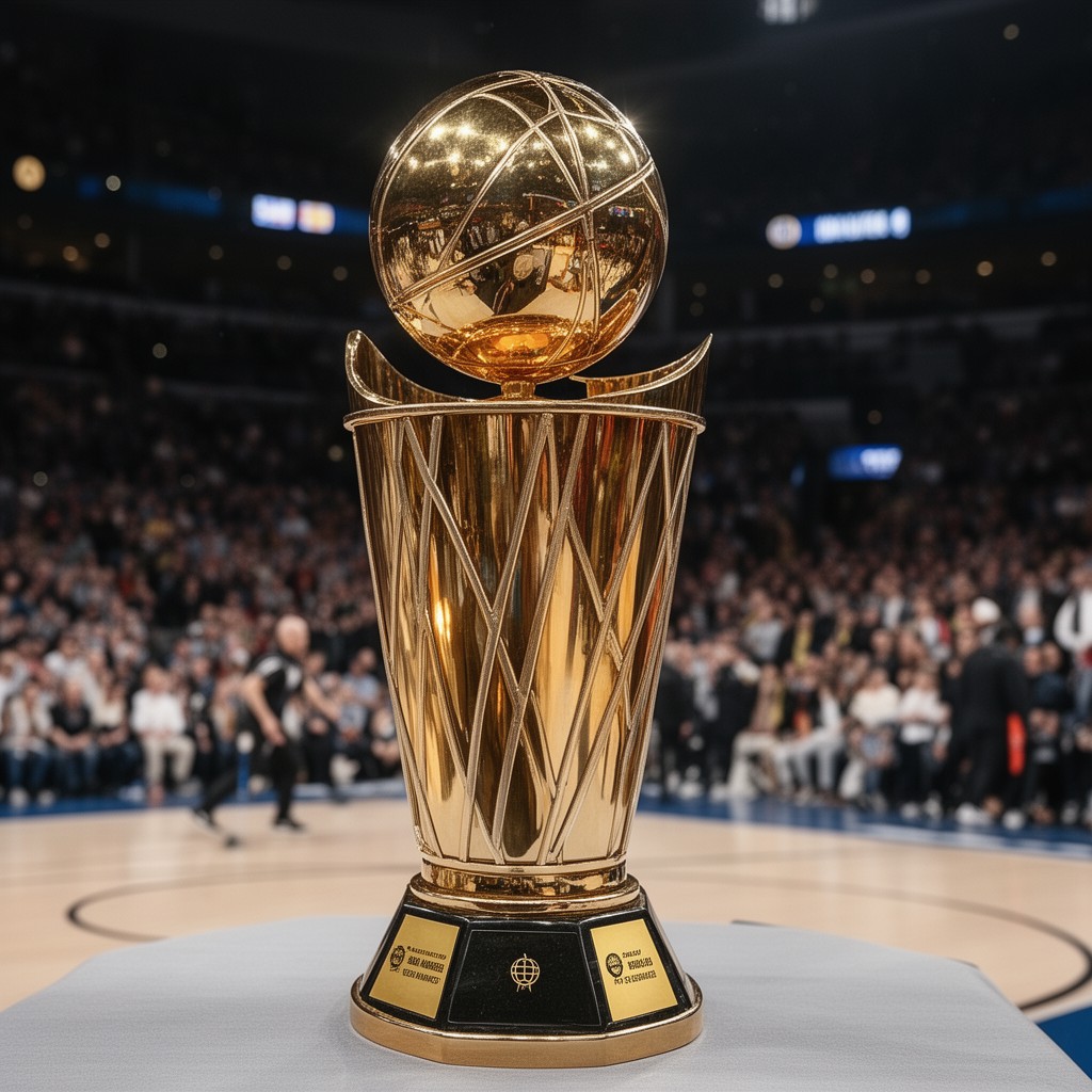 AI-generated illustration of Larry O’Brien Championship Trophy
