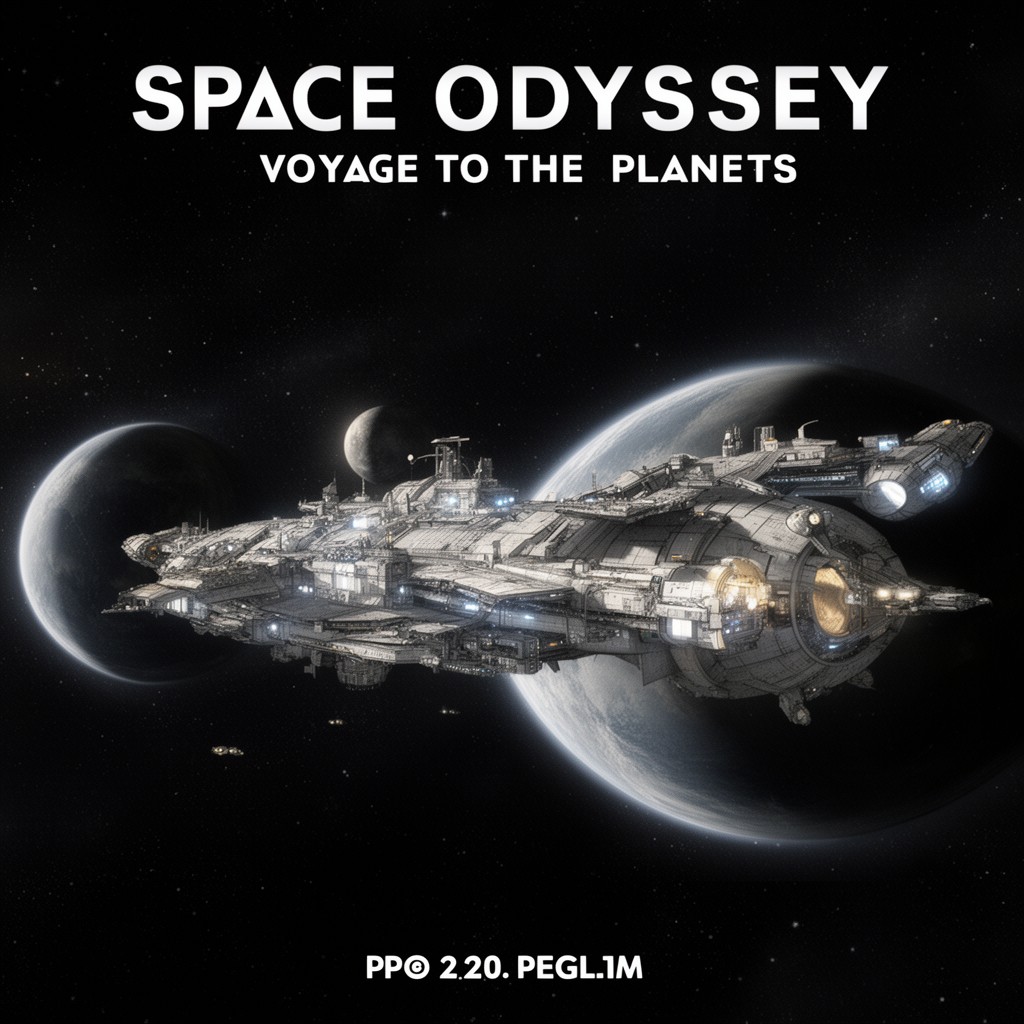 AI-generated illustration of Space Odyssey: Voyage to the Planets