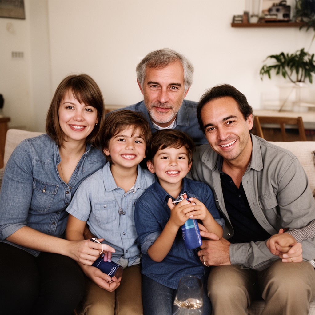AI-generated illustration of Sagan family