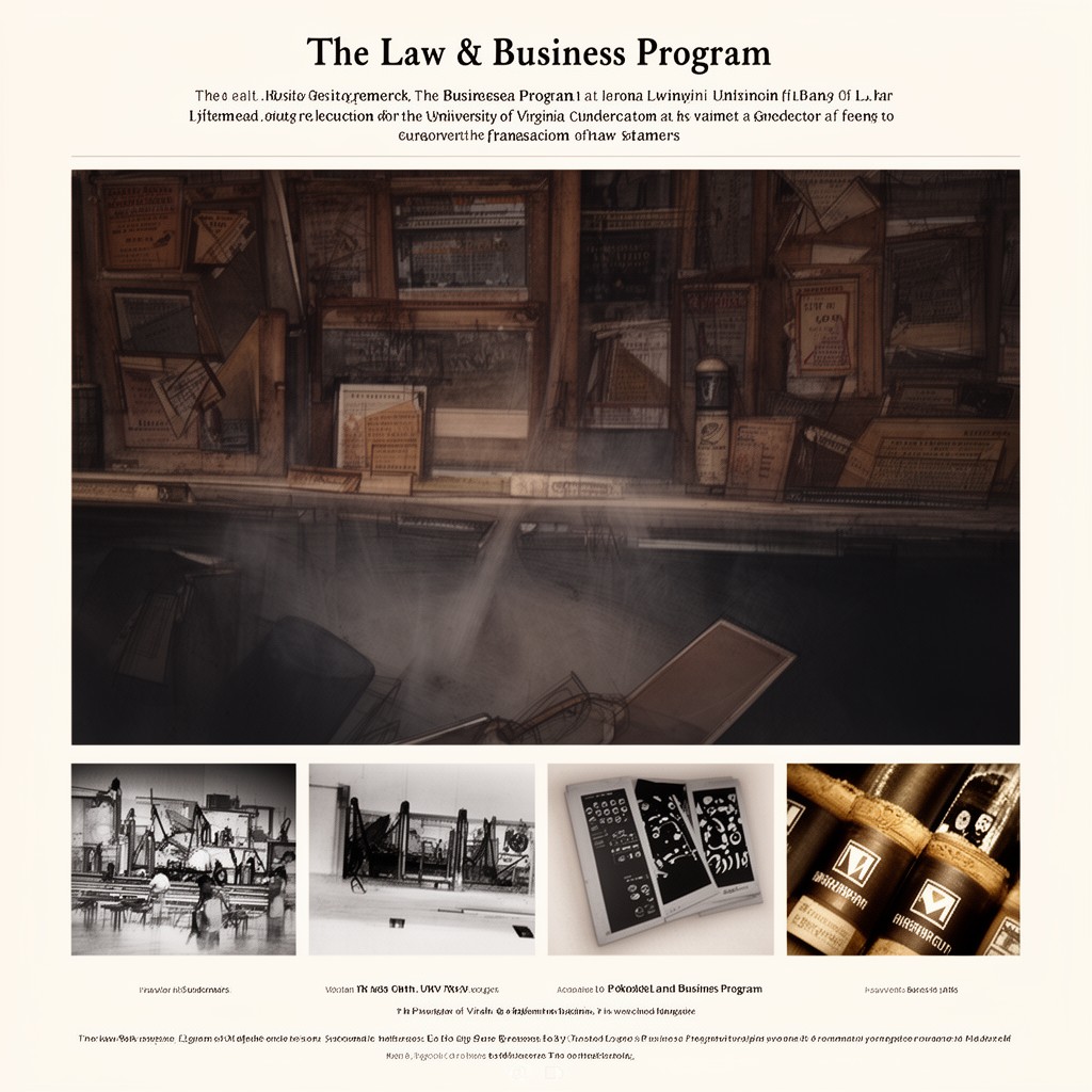 AI-generated illustration of Law & Business Program