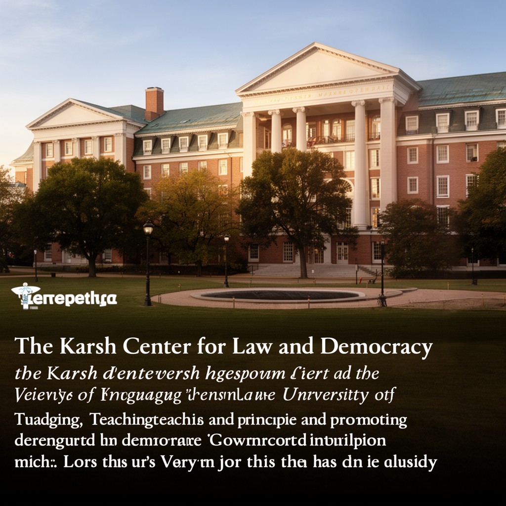 AI-generated illustration of Karsh Center for Law and Democracy