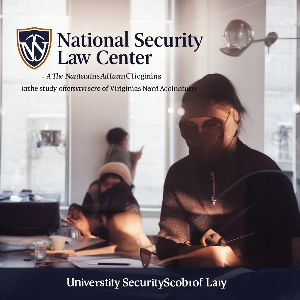 AI-generated illustration of National Security Law Center