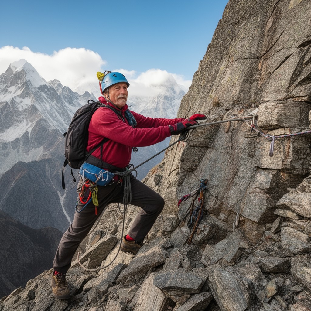 AI-generated illustration of Sir Chris Bonington