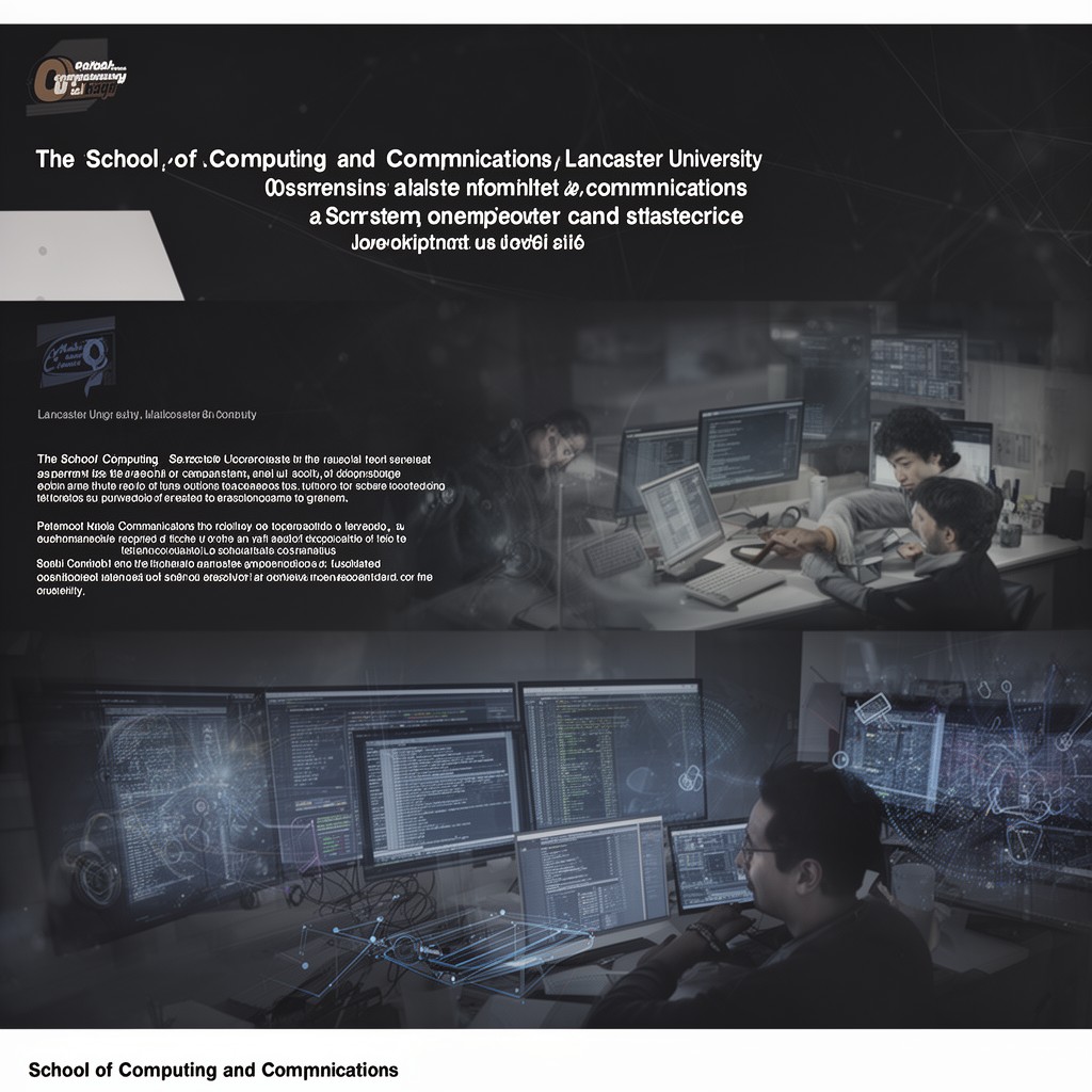 AI-generated illustration of School of Computing and Communications, Lancaster University