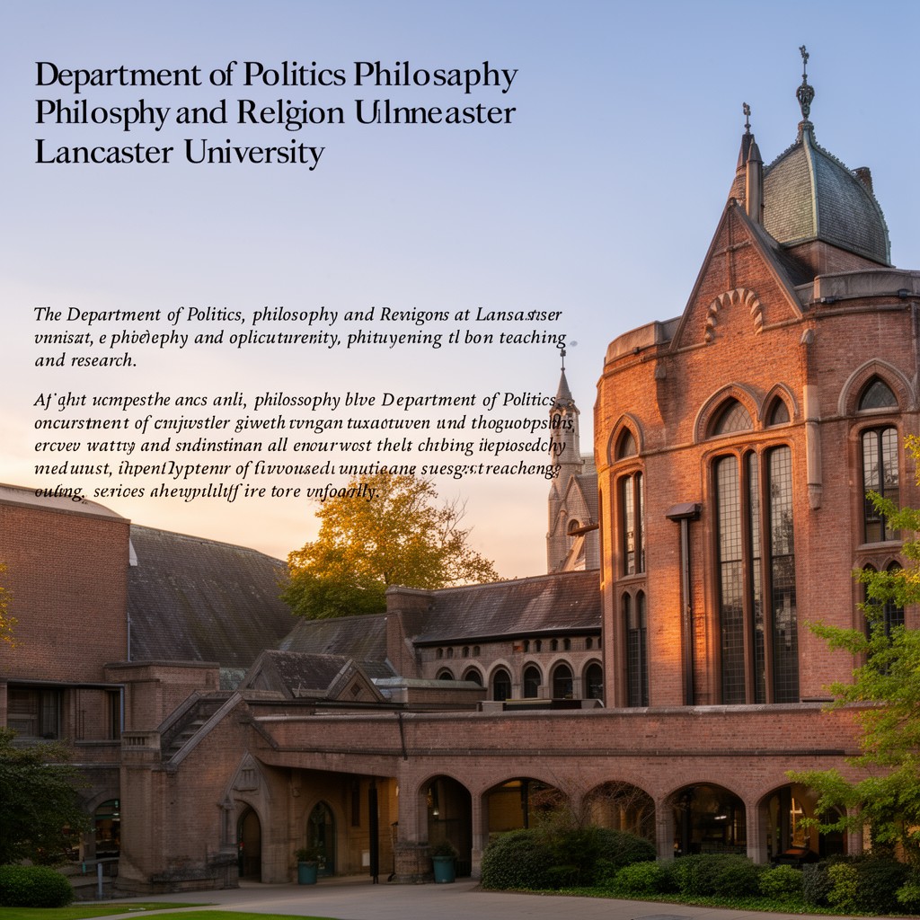 AI-generated illustration of Department of Politics, Philosophy and Religion, Lancaster University