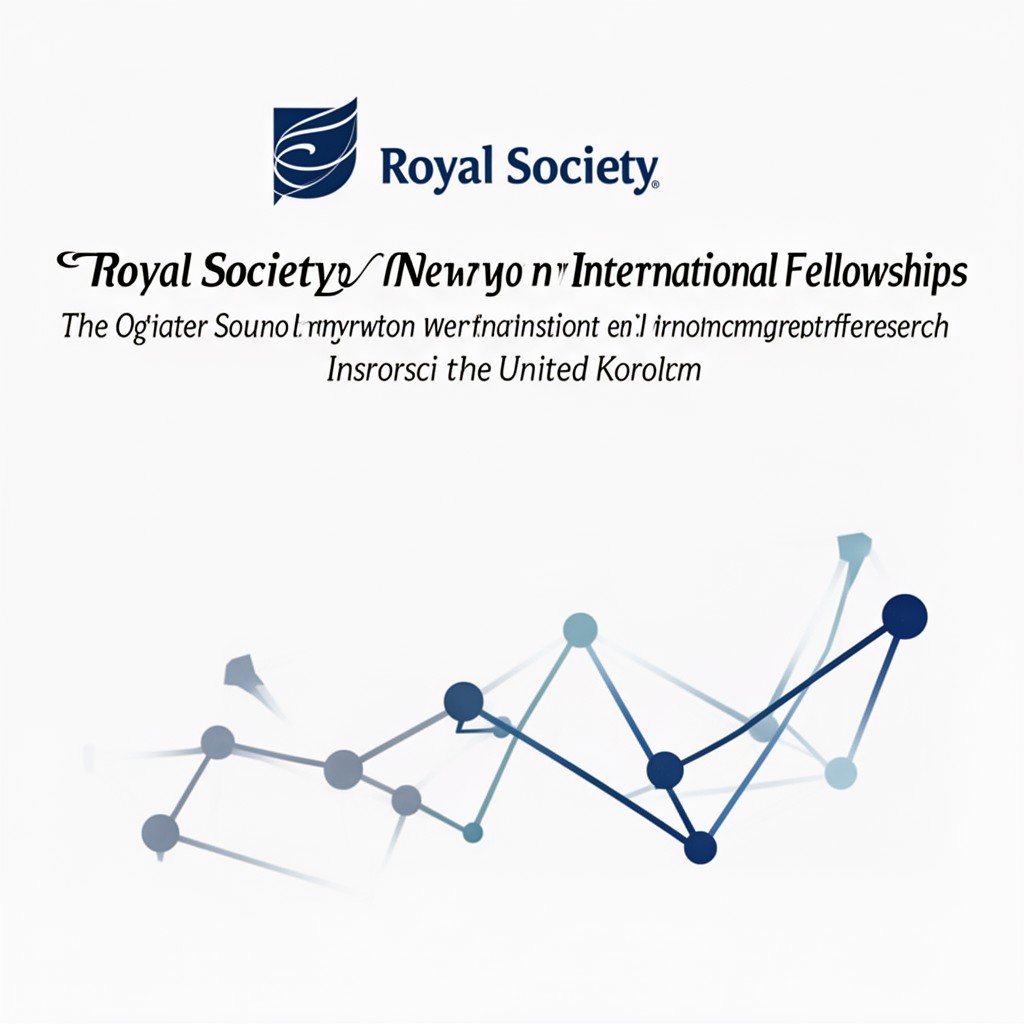 AI-generated illustration of Royal Society Newton International Fellowships