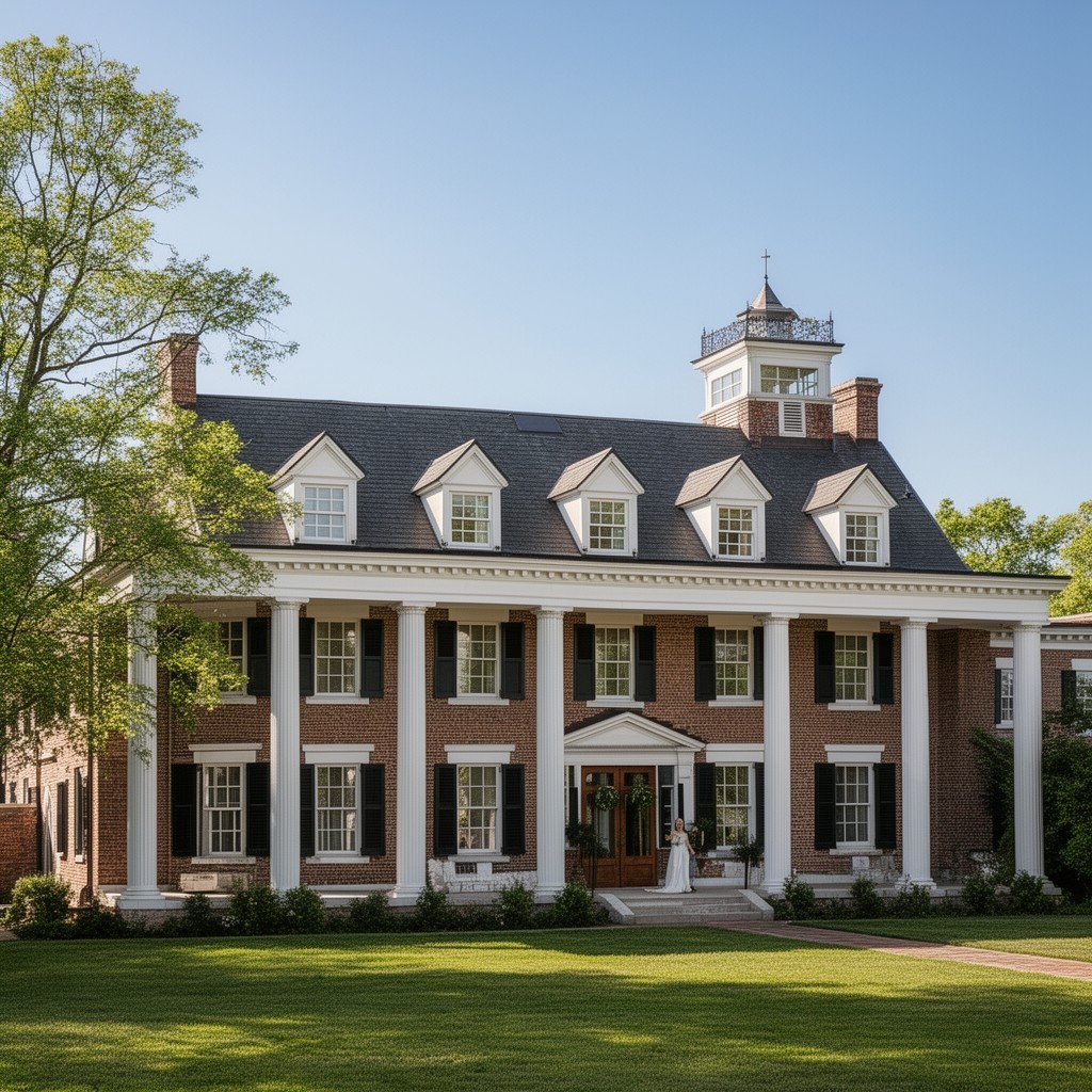 AI-generated illustration of Colonial Revival