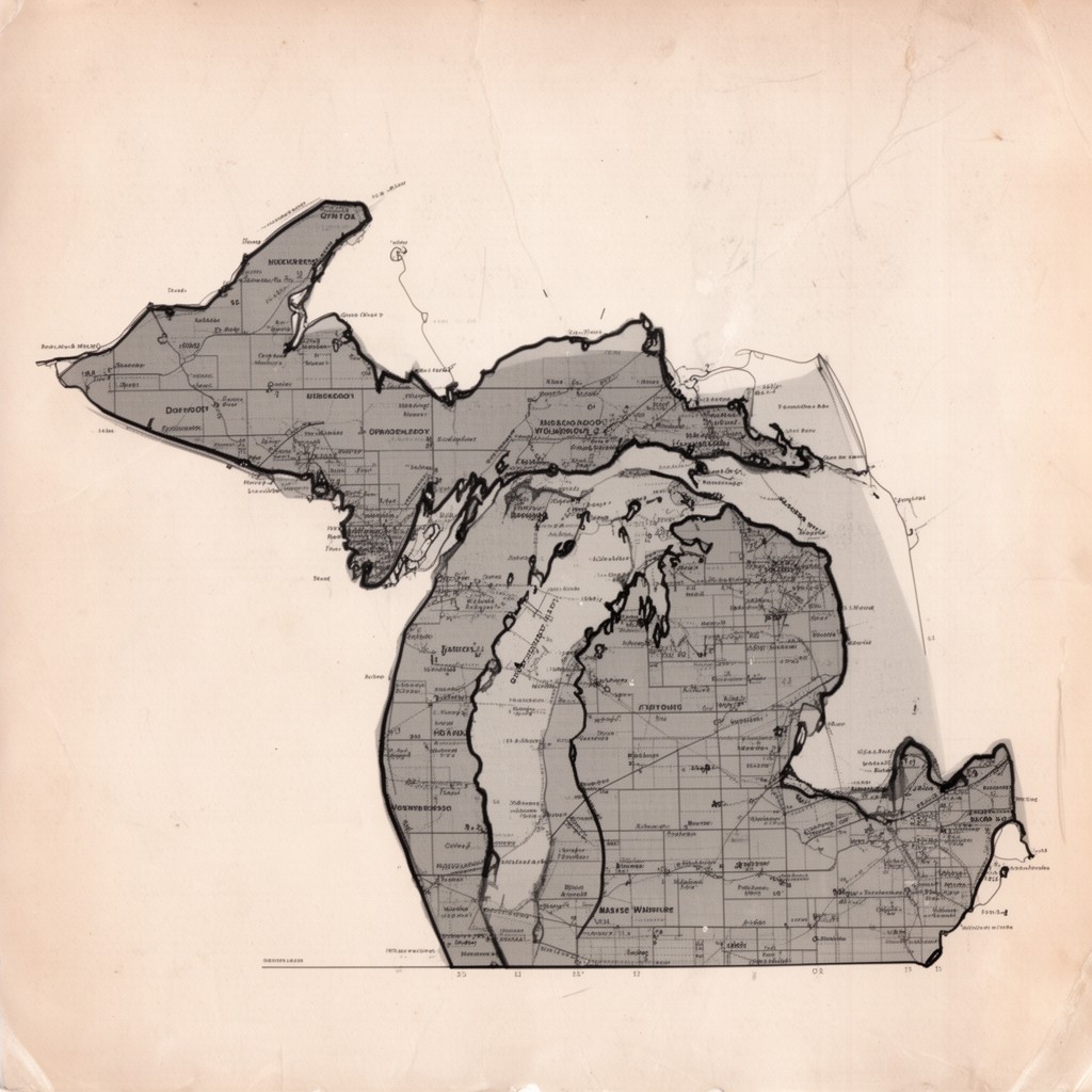 AI-generated illustration of Michigan’s 5th congressional district