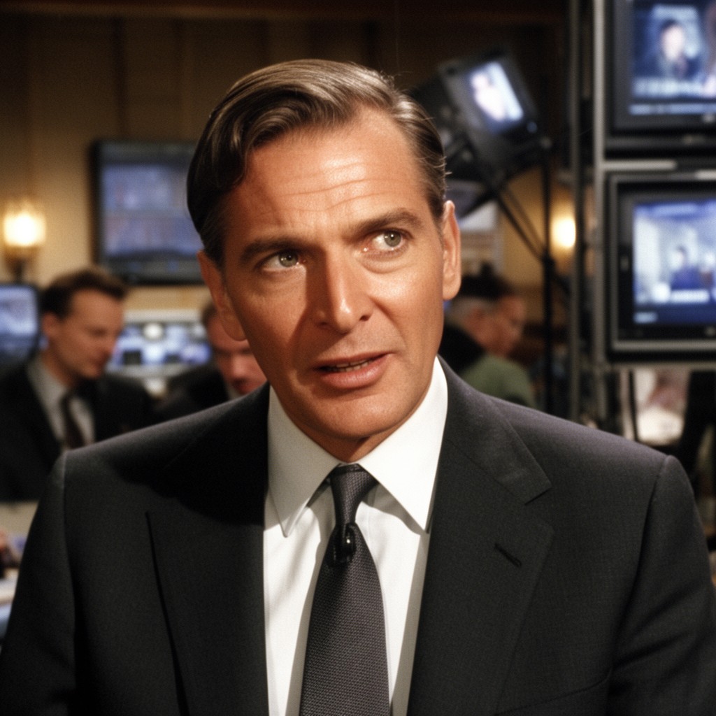 AI-generated illustration of Peter Finch