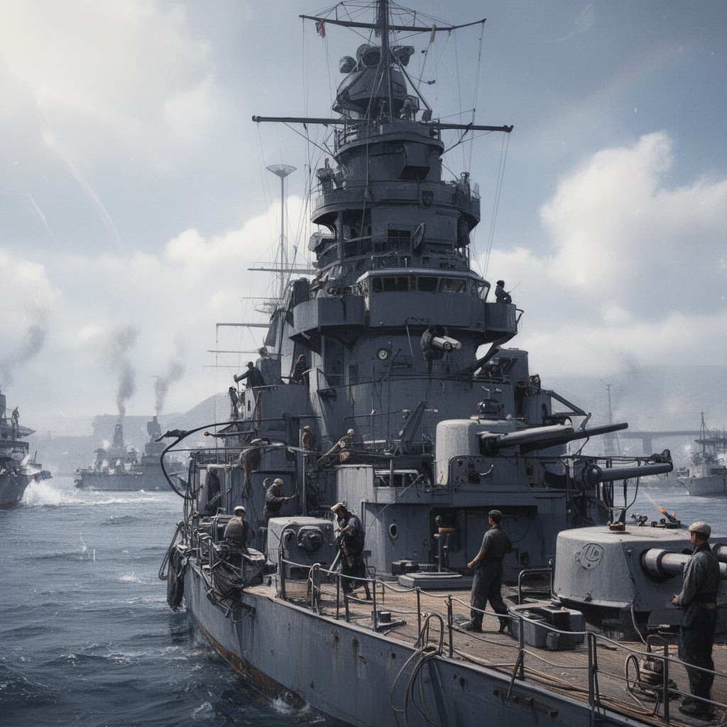 AI-generated illustration of Combined Fleet