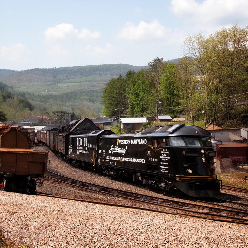 AI-generated illustration of Western Maryland Railway