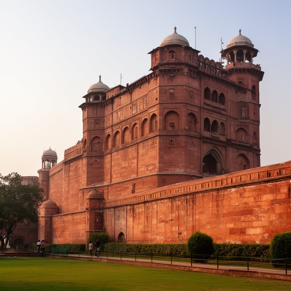 AI-generated illustration of Agra Fort