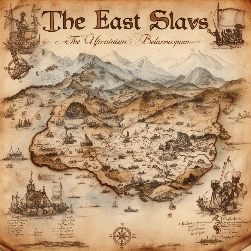 AI-generated illustration of East Slavs