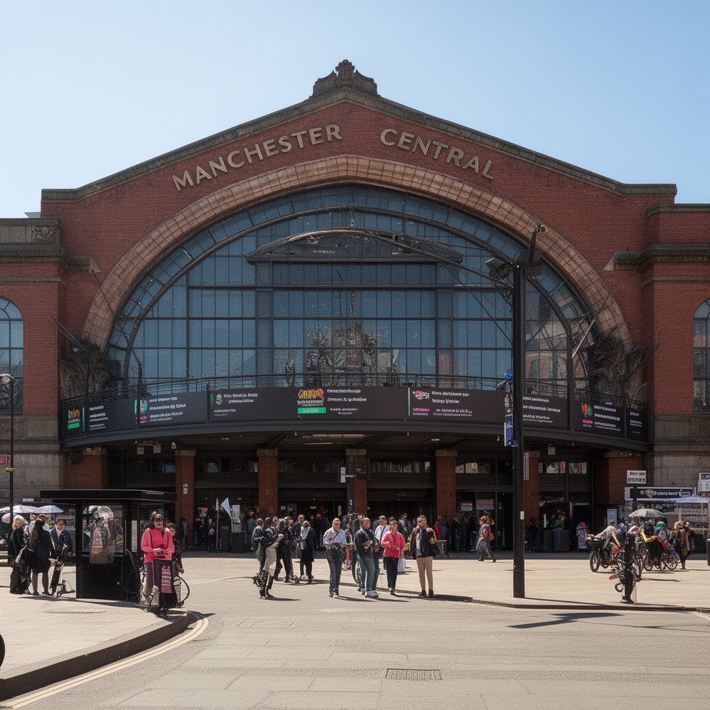 AI-generated illustration of Manchester Central