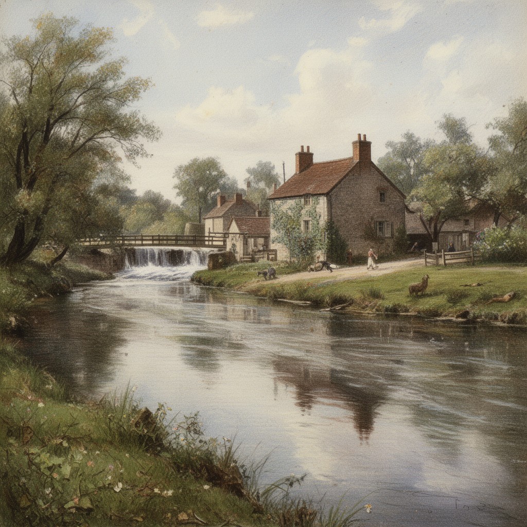 AI-generated illustration of The Mill on the Floss