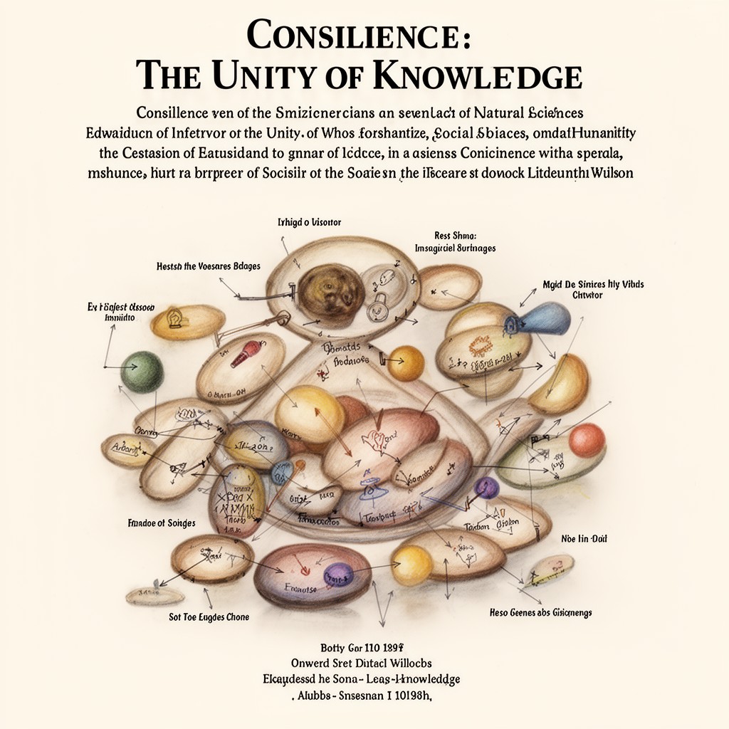 AI-generated illustration of Consilience: The Unity of Knowledge