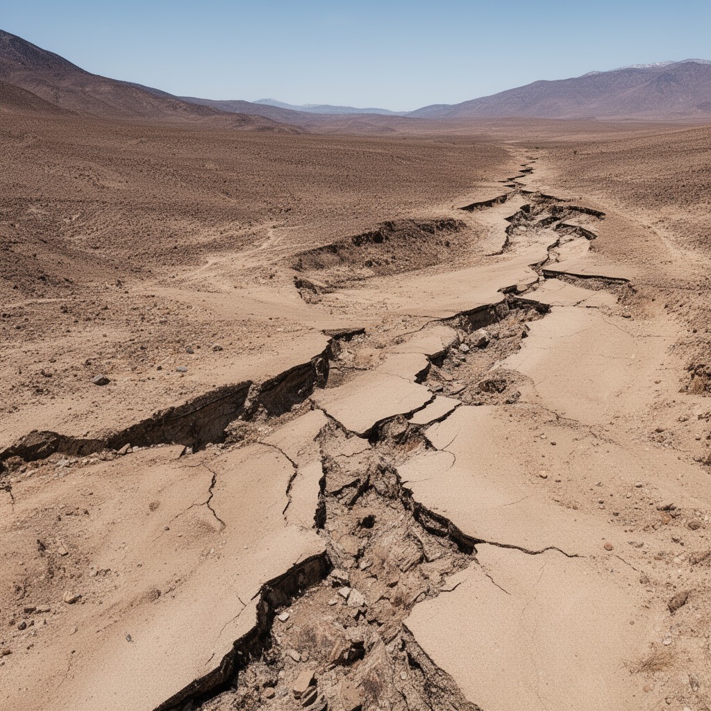 AI-generated illustration of Garlock Fault