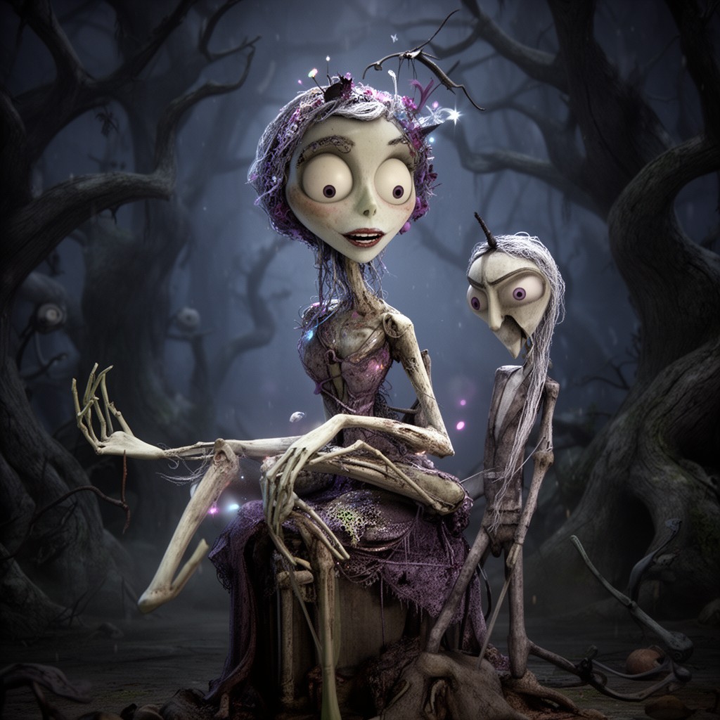 AI-generated illustration of Corpse Bride