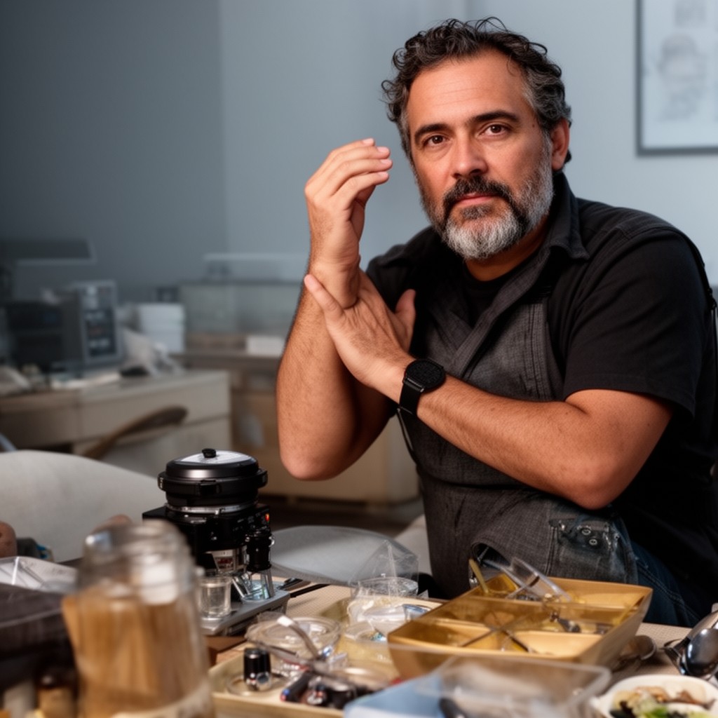 AI-generated illustration of Alfonso Cuarón