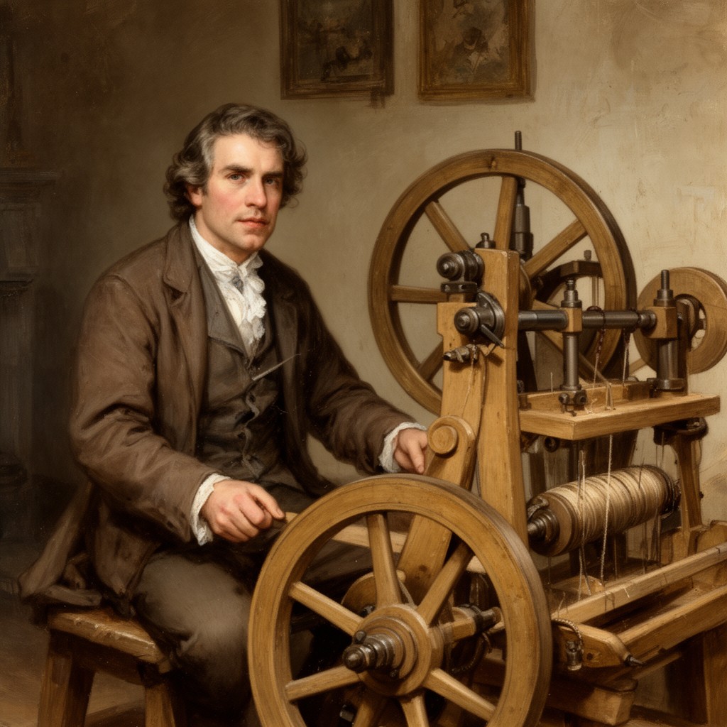 AI-generated illustration of James Hargreaves