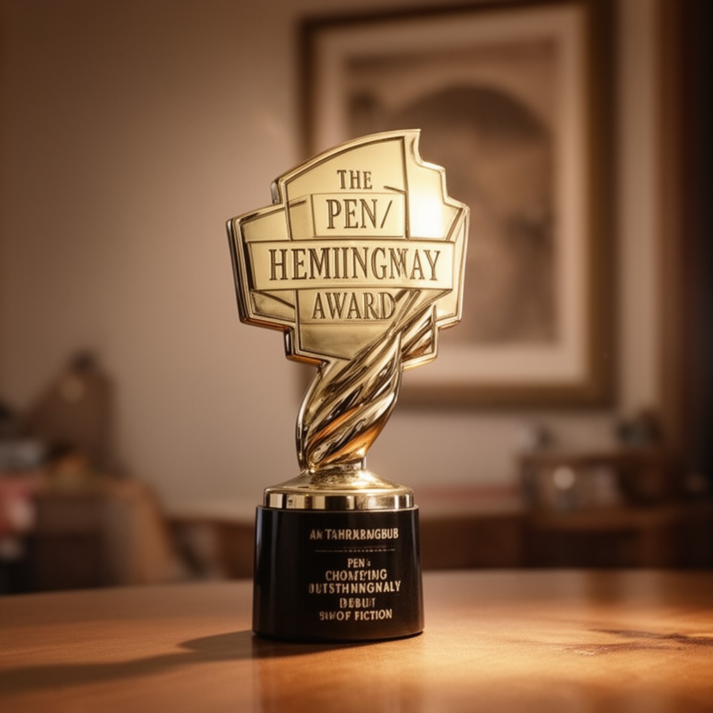 AI-generated illustration of PEN/Hemingway Award
