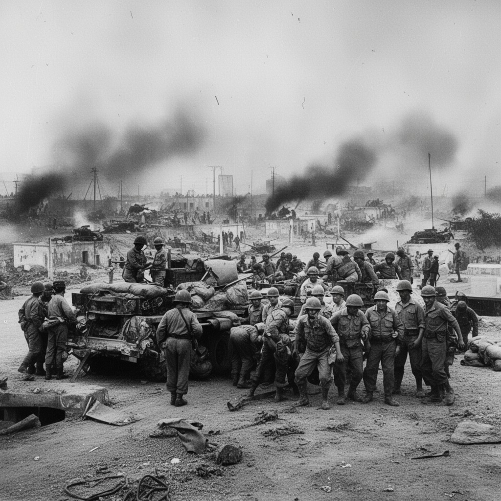 AI-generated illustration of Battle of Bardia